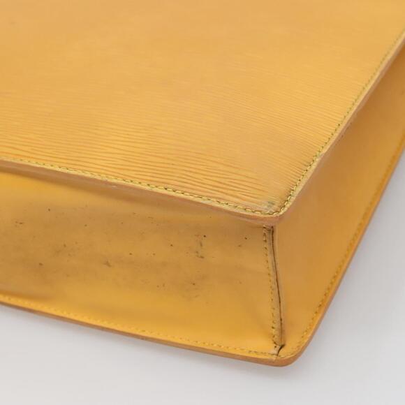 LOUIS VUITTON Epi Sac Plat Hand Bag Yellow M52079 - Picture 12 of 16